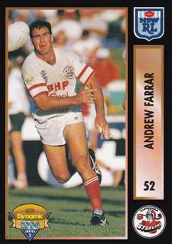 1994 Dynamic Rugby League Series 2 #52 Andrew Farrar Front